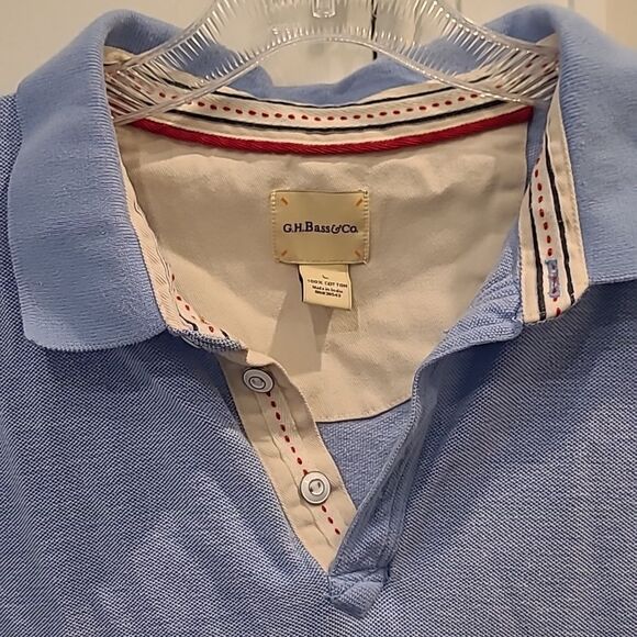G.H. Bass&Co Blue Thick Cotton Top - Picture 2 of 8